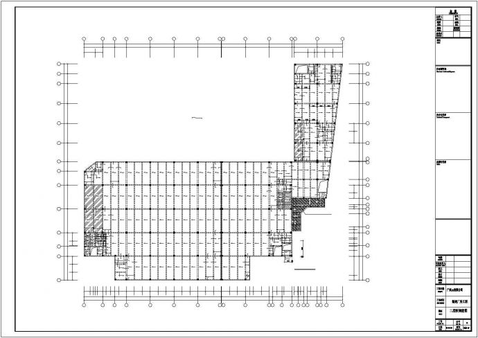 某2层框架结构厂房结构设计图_图1