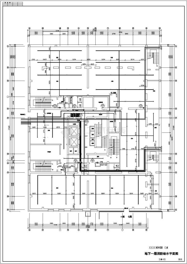 某城市花园28层住宅楼给排水设计图-图二