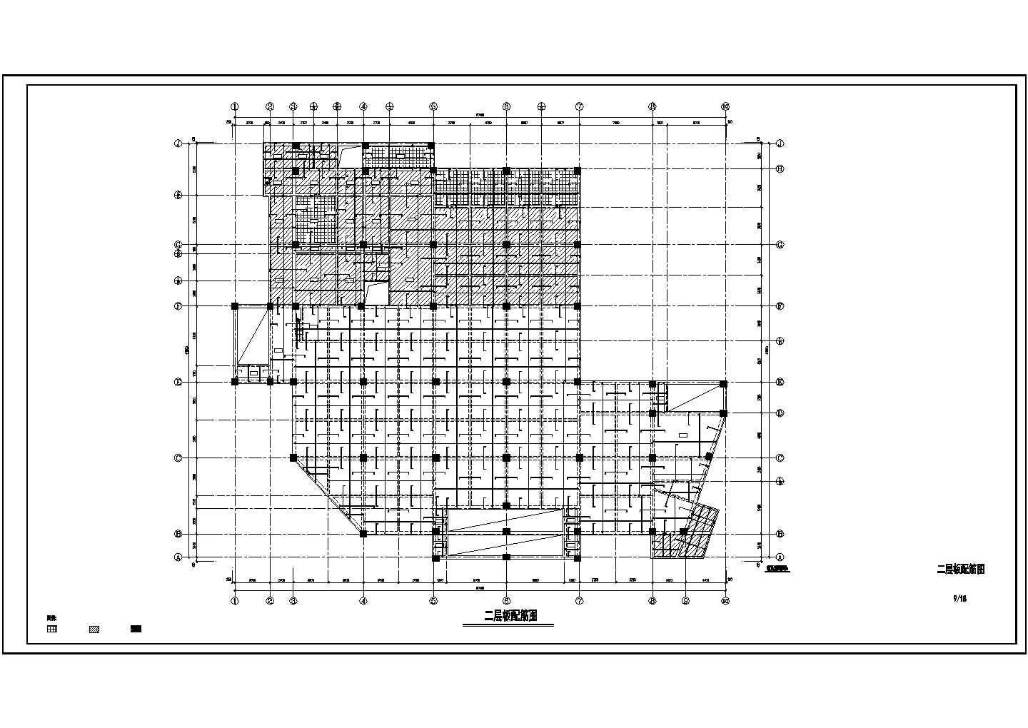 都江堰某四层框架高校食堂结构设计图