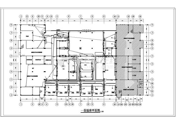 某二层办公区电气设计施工图（含说明）-图二