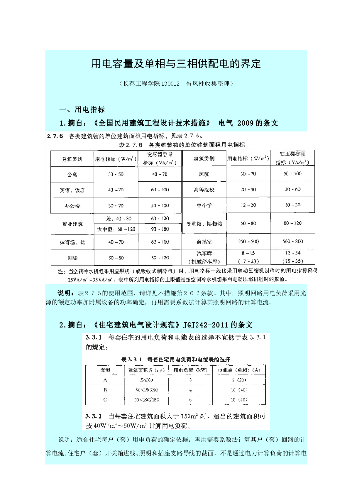 用电容量及单相与三相供配电的界定-图一