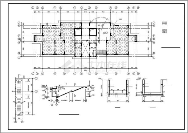 某框剪高层住宅结构CAD示意图-图二