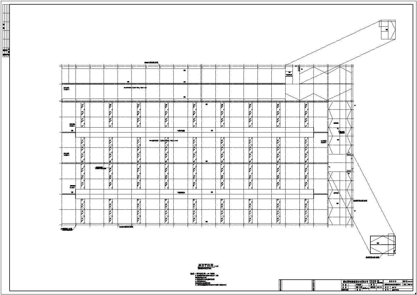 钢结构节能电机厂房建筑施工图