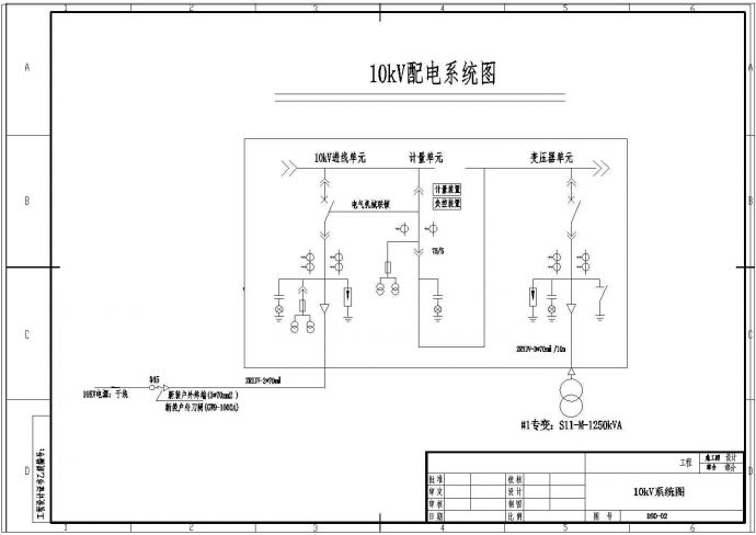 某公司1250KVA配电工程电气图纸_图1