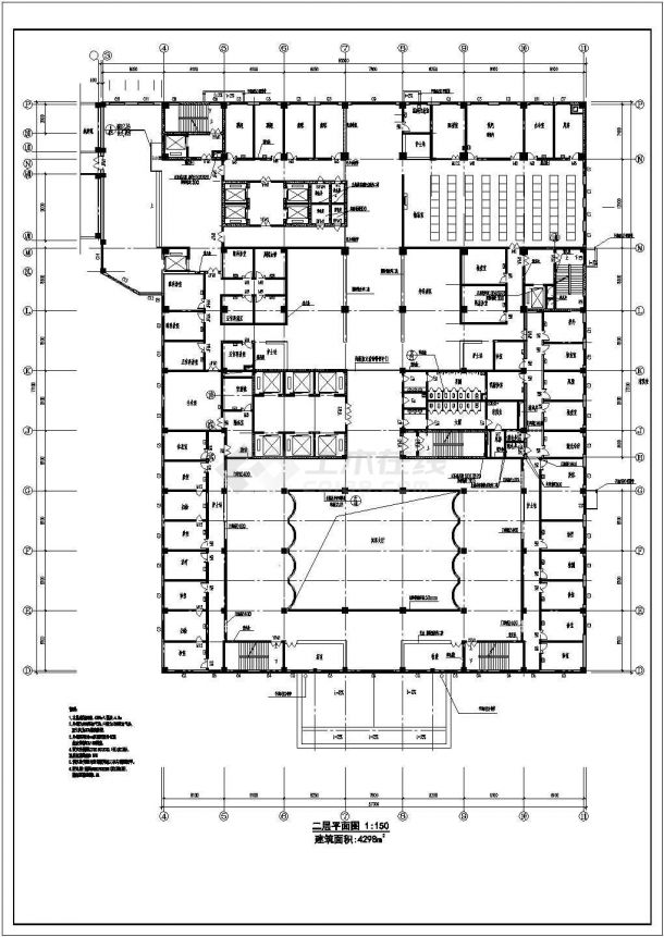 某地十八层中医院建筑设计方案-图二