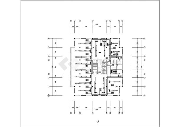 复古式办公楼中央空调CAD参考图-图一