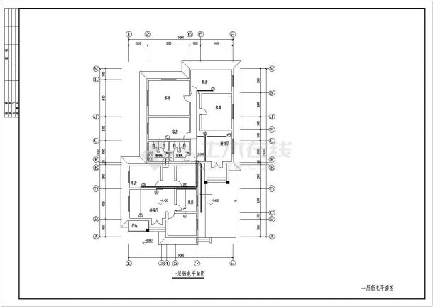 别墅电气施工CAD参考图-图二