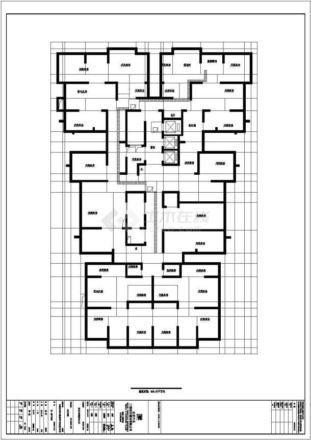 【巴彦淖尔市】剪力墙结构住宅楼建筑施工图-图一