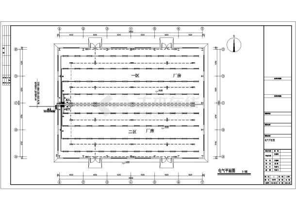 [河南]小型厂房全套电气施工图-图一