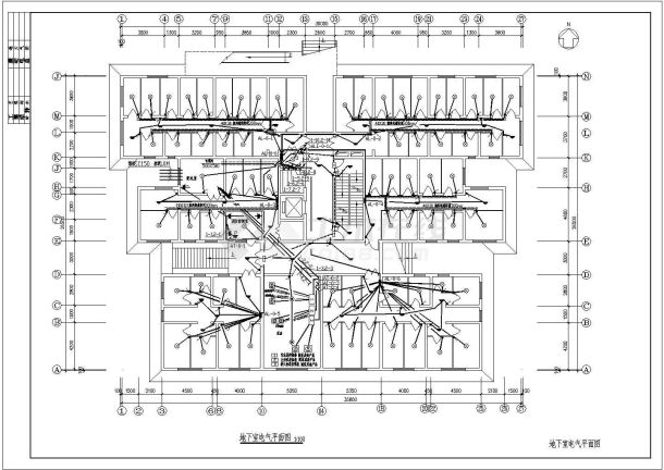 高层居民楼电气系统CAD详细参考图-图一