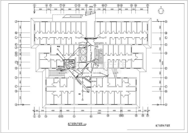 高层居民楼电气系统CAD详细参考图-图二