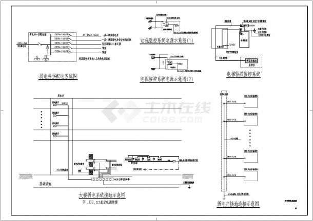 [浙江]高层住宅楼弱电设计施工图纸（含地下室）-图一