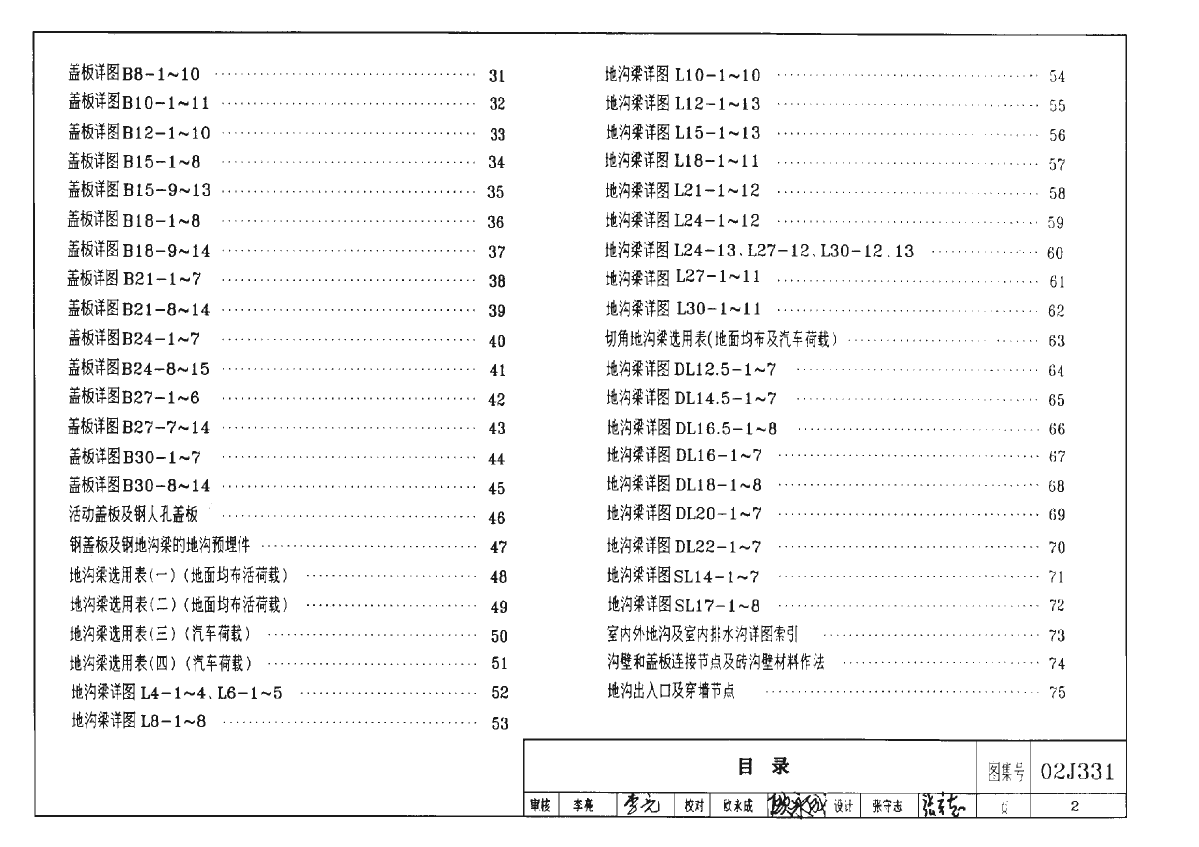 02J331图集《地沟及盖板》标准图集-图二