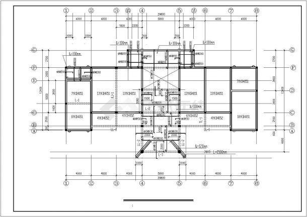 某地办公楼建施参考详情方案-图二