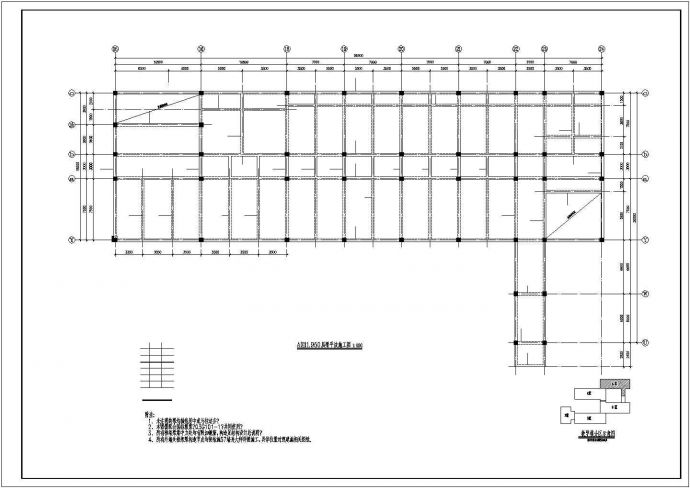 四坡屋面框架住宅建筑结构图_图1