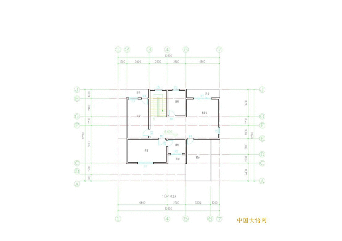 XXX套小别墅图纸设计参考-图一