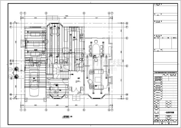 别墅中央空调CAD施工图-图一
