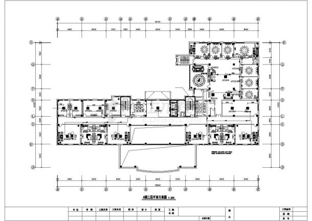 某地政府办公楼空调结构CAD平面图-图二