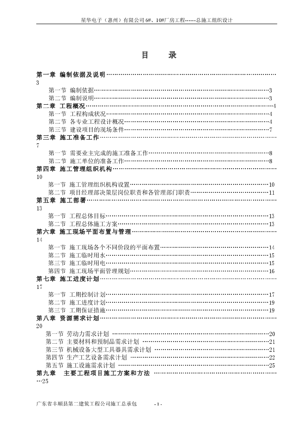 很不错的施工组织设计包含各类图-图一