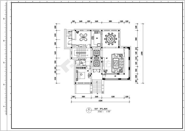 别墅建筑室内装修建筑方案设计图-图一