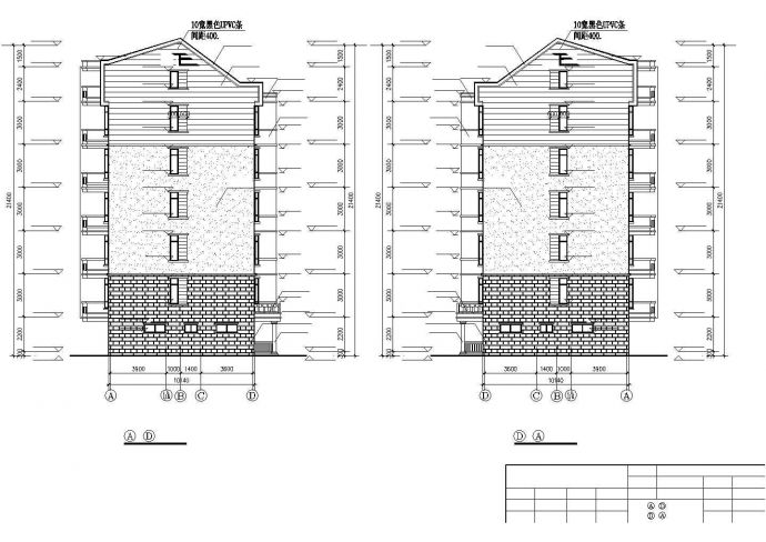某地方小区跃层住宅楼建筑CAD详图_图1