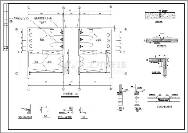 某地饼干生产车间建筑图（共4张）-图二