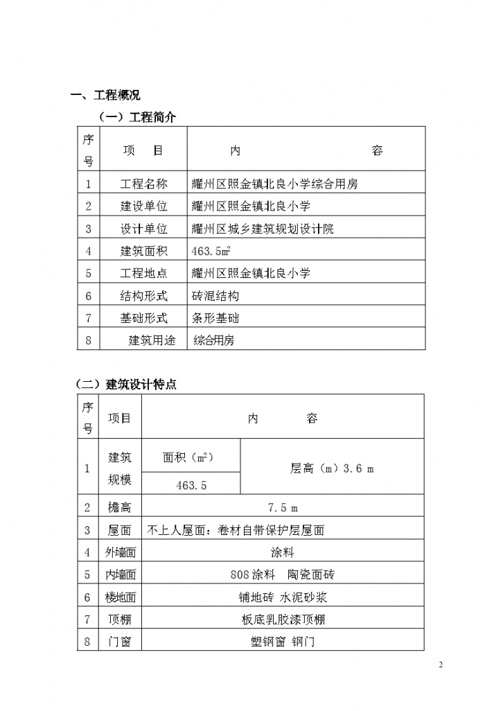 耀州区照金镇北良小学综合楼施工组织设计-图二