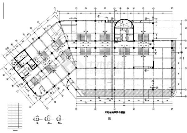 某11层框剪酒店结构设计图-图二