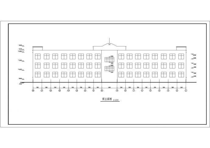 某地三层医院病房楼建筑结构图_图1