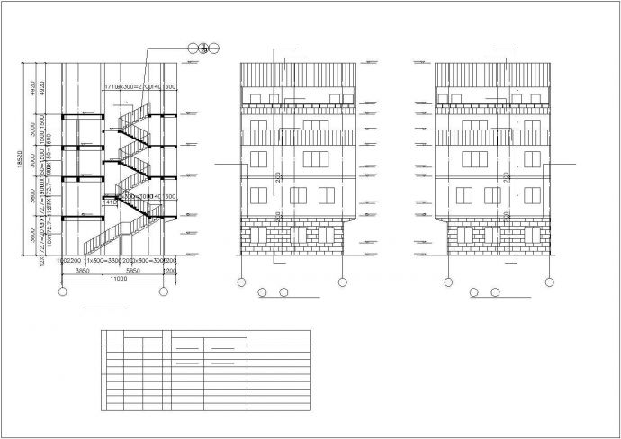[广西]某四层框架住宅楼结构设计图_图1