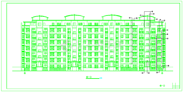 【浙江】坡地多层住宅建筑设计施工图纸-图二