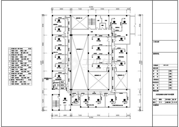 某监控中心空调CAD基础详图-图二