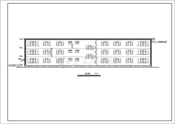 某地区小公司办公楼建筑图（共16张）-图一