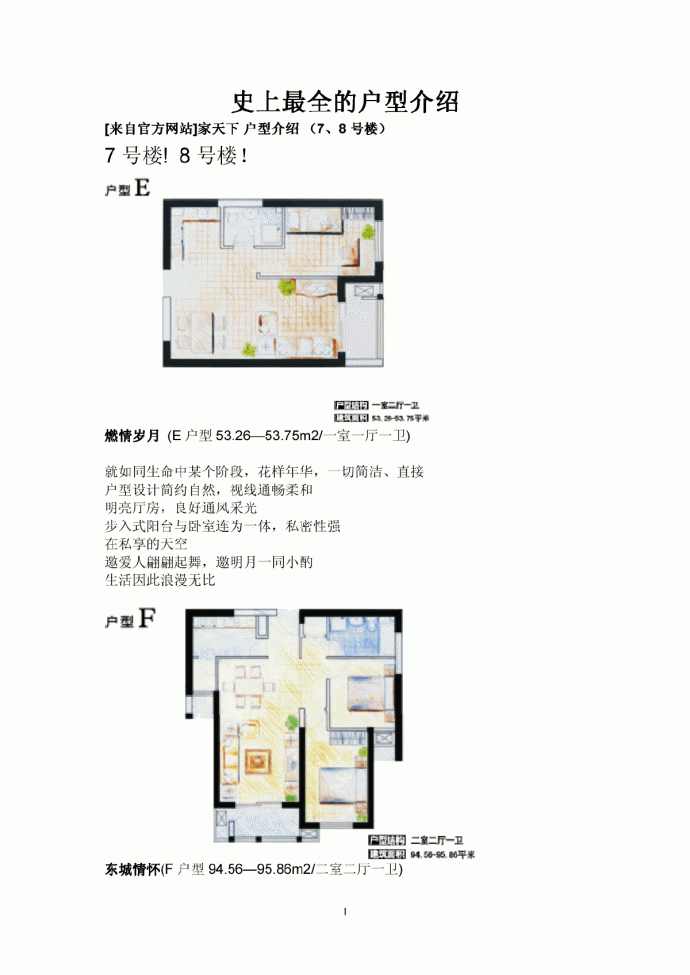 万科集团经典户型分享学习_图1