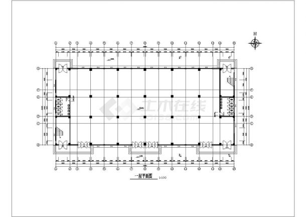 五层办公楼全套建筑设计施工图-图一