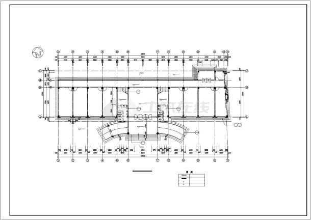 山西某地高档综合楼建筑规划CAD参考图-图二