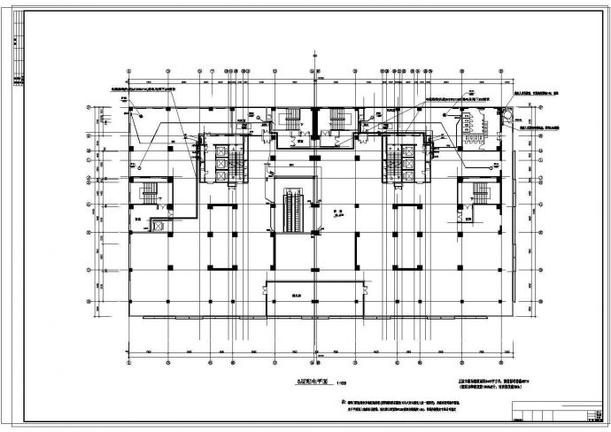 某28层商业住宅楼电气设计施工图（含说明）_图1
