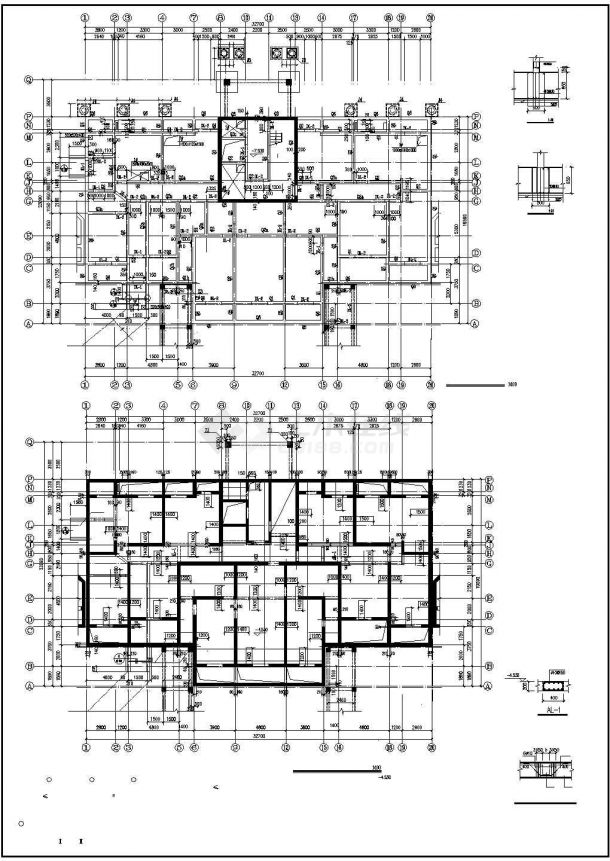 高档幼儿园结构建筑结构施工图-图二