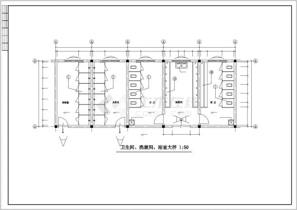 某地工厂宿舍建筑结构设计图纸-图二