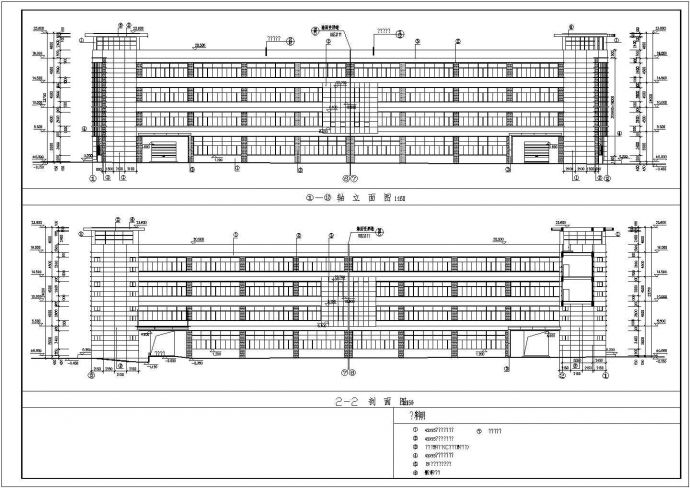 某四层中标厂建筑设计图（长94.4米 宽30米）_图1