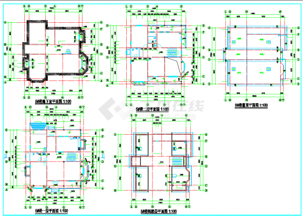 【江西】某砖混别墅建筑结构设计施工图纸-图二