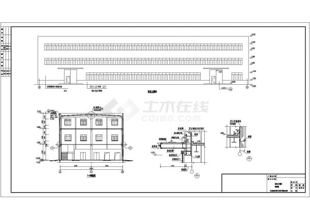 某三层18米钢结构标准化厂房建筑设计施工图纸-图一