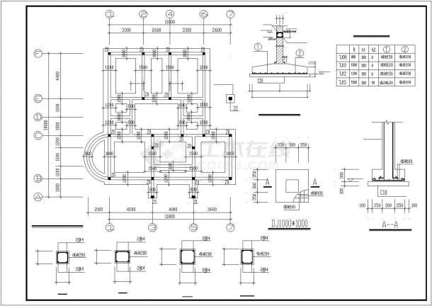 【杭州】某三层别墅建筑结构设计图-图二