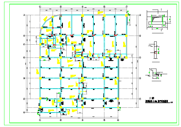 【安徽】某框架结构商厦结构设计施工图_图1