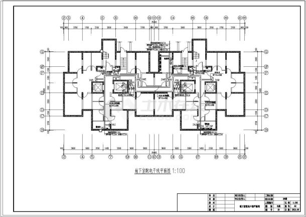 某十八层小区住宅楼电气施工图（含说明）-图一