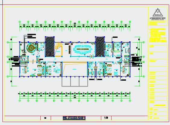 2层办公室CAD平面图_图1
