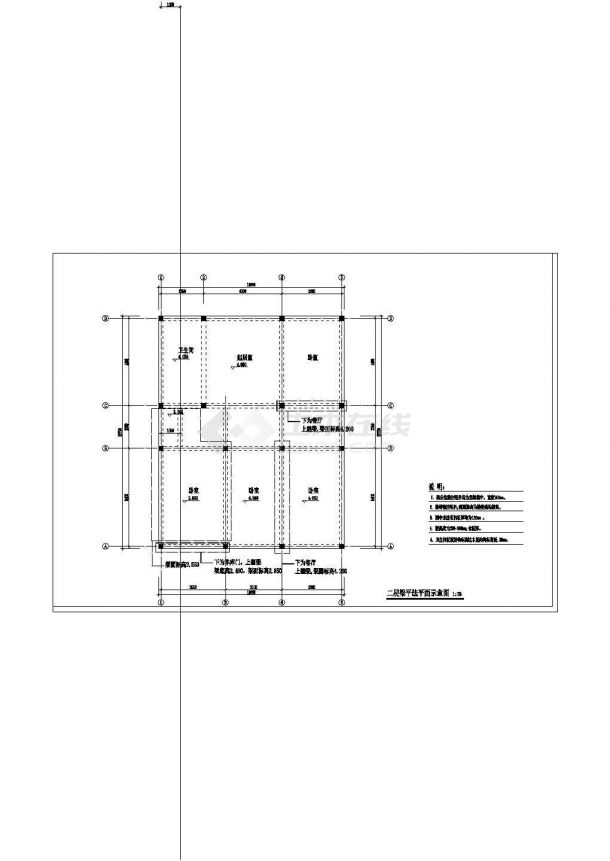 某地高档跃层式别墅建筑设计CAD施工图-图二