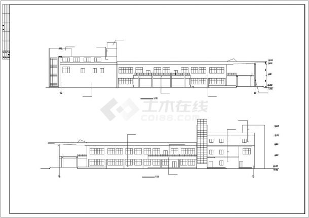 某公司食堂全套建筑设计施工图-图一