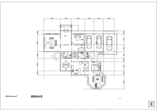 某住宅区一整套现代风格别墅建筑设计CAD施工图-图二