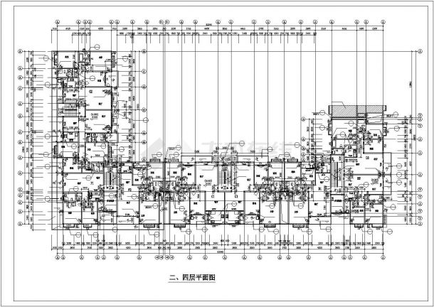 某市住宅小区建筑施工全套CAD参考图-图二